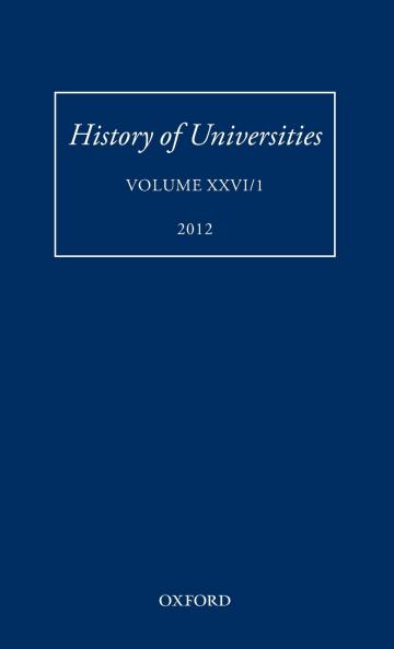 HISTORY OF UNIVERSITIES VOL 26/1 HOU C