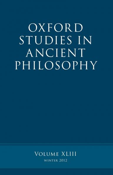 Oxford Studies in Ancient Philosophy