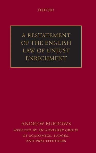 A Restatement of the English Law of Unjust Enrichment