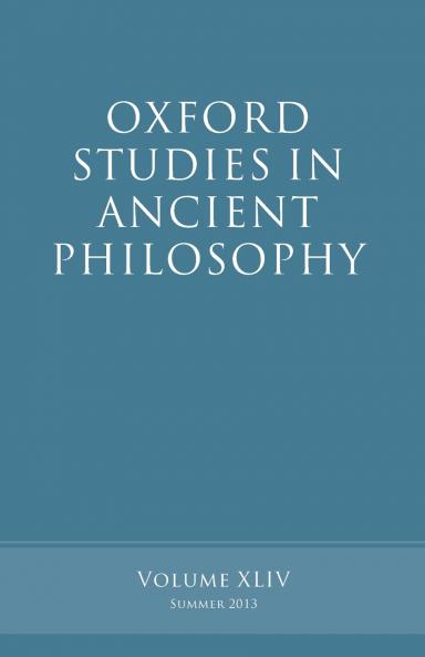 Oxford Studies in Ancient Philosophy