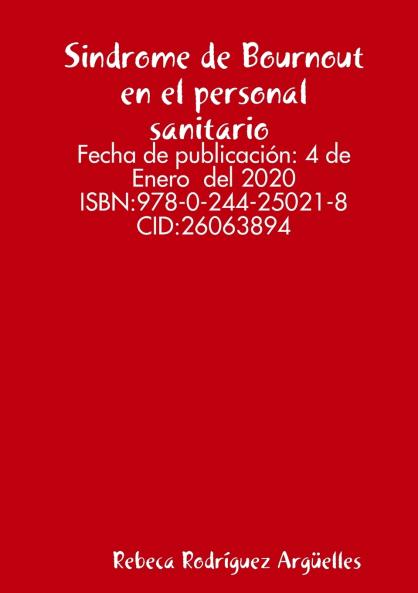 Sindrome de Bournout en el personal sanitario