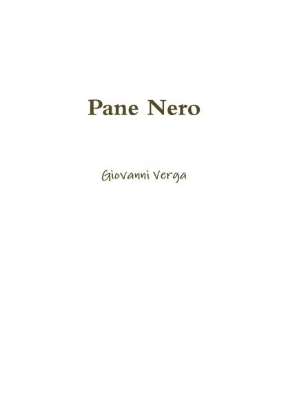 Pane Nero