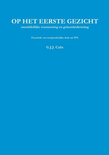 Op het eerste gezicht Facsimile ISBN