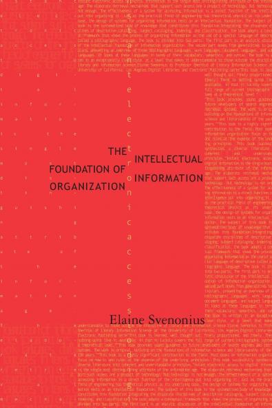 Intellectual Foundation of Information Organization