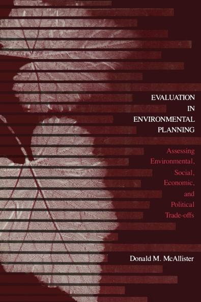 Evaluation in Environmental Planning
