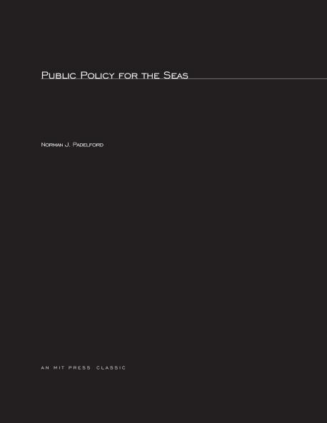 Public Policy For The Seas revised edition