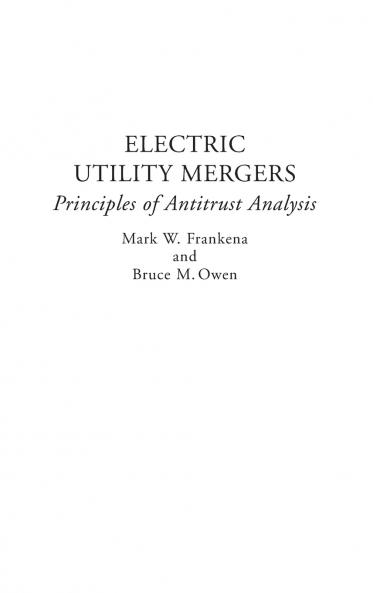 Electric Utility Mergers