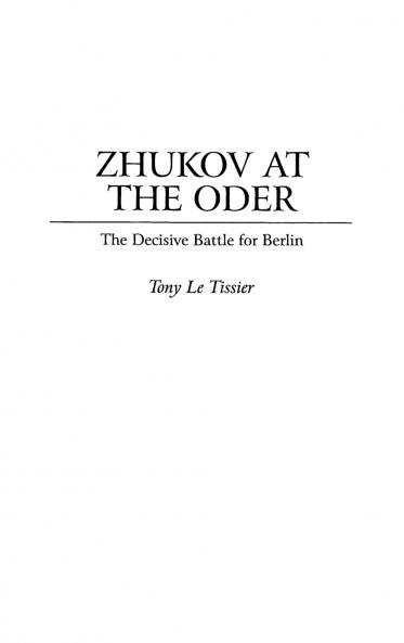 Zhukov At the Oder