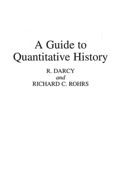 A Guide to Quantitative History