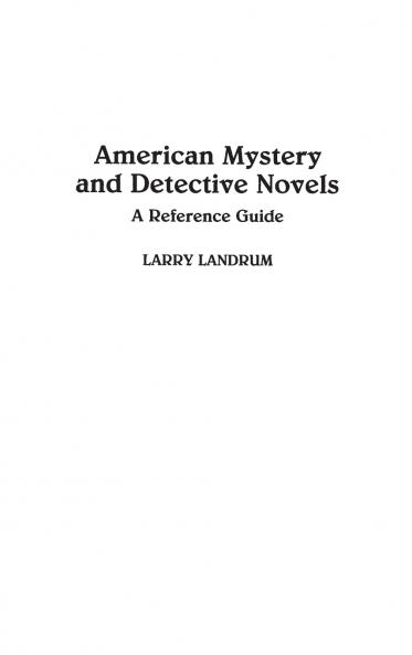 American Mystery and Detective Novels