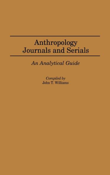 Anthropology Journals and Serials