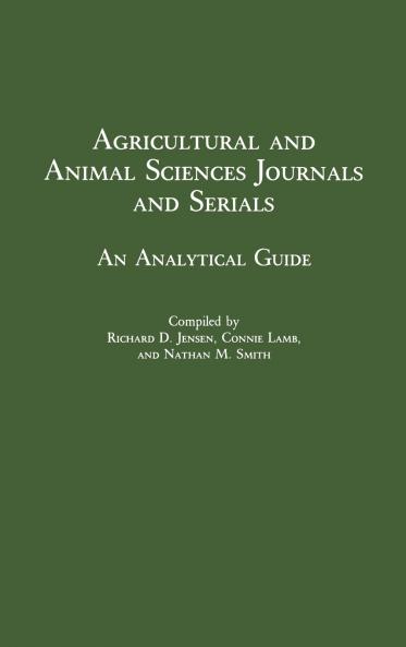 Agricultural and Animal Sciences Journals and Serials