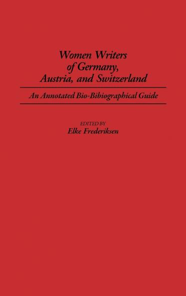Women Writers of Germany Austria and Switzerland