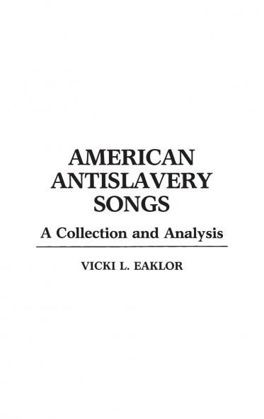 American Antislavery Songs