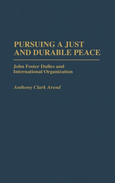 Pursuing a Just and Durable Peace