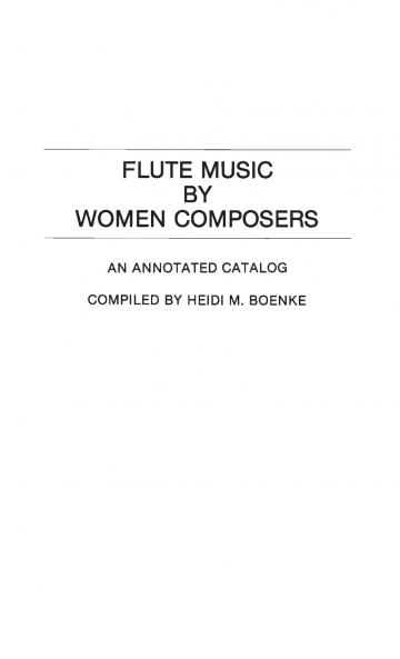 Flute Music by Women Composers