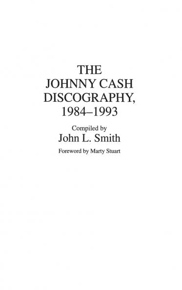 The Johnny Cash Discography 1984-1993