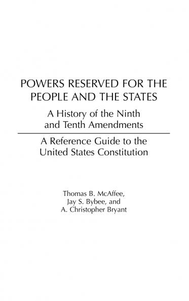 Powers Reserved for the People and the States