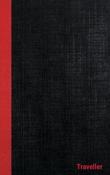 dans Traveller Casebound Hardcover Notebooks 6 x 9 Black/Red 108 Ruled pages