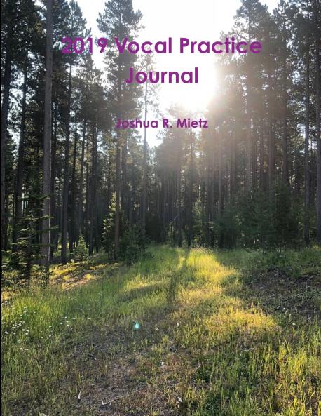 2019 Vocal Practice Journal