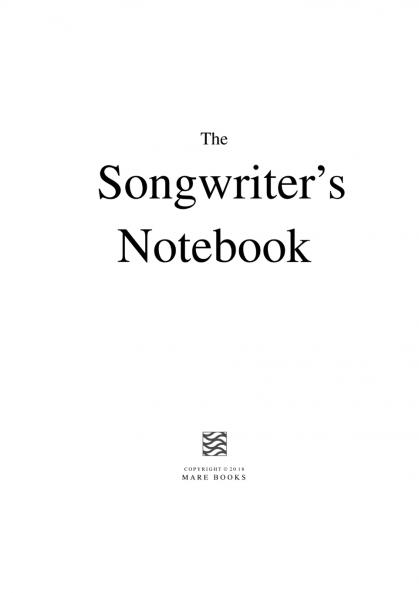 The Songwriter's Notebook