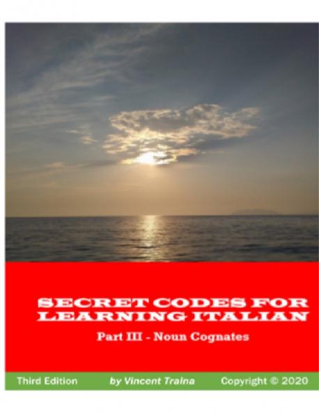 Secret Codes for Learning Italian Part III - Noun Cognates