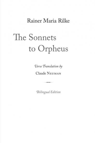 The Sonnets to Orpheus