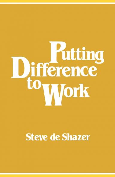 Putting Difference to Work