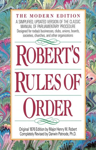 Robert's Rules of Order