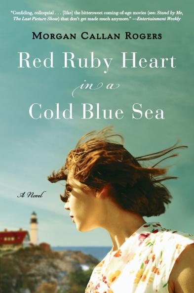 Red Ruby Heart in a Cold Blue Sea