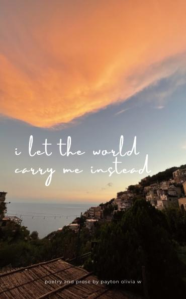 i let the world carry me instead
