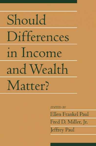 Should Differences in Income and Wealth Matter?