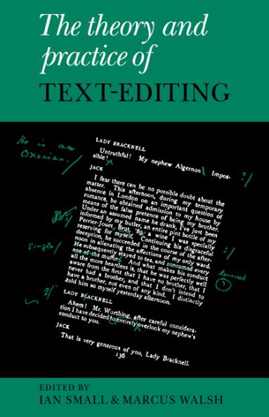 The Theory and Practice of Text-Editing