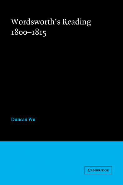 Wordsworth's Reading 1800 1815