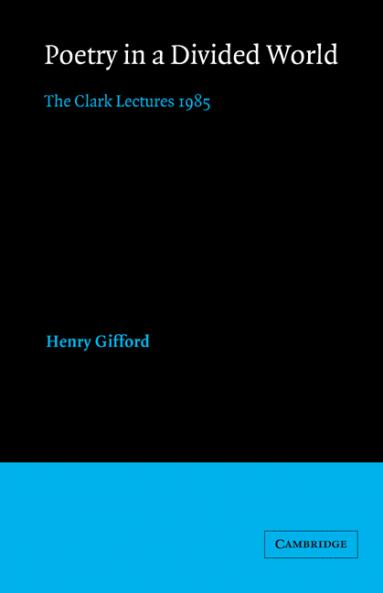 Poetry in a Divided World