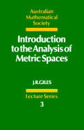 Introduction to the Analysis of Metric Spaces