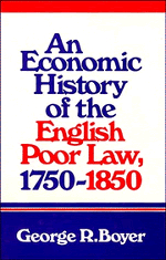 An Economic History of the English Poor Law 1750 1850