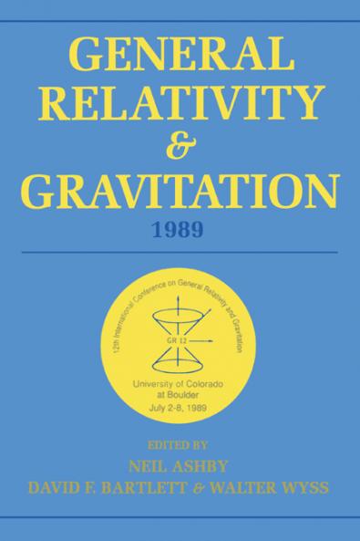 General Relativity and Gravitation 1989