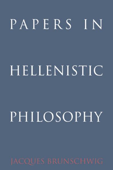 Papers in Hellenistic Philosophy