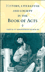 History Literature and Society in the Book of Acts