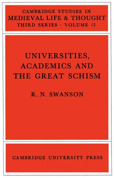 Universities Academics and the Great Schism