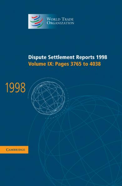 Dispute Settlement Reports 1998
