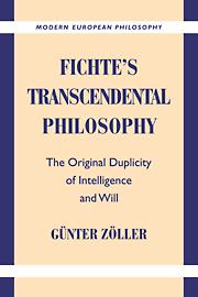 Fichte's Transcendental Philosophy