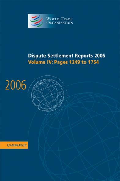 Dispute Settlement Reports 2006