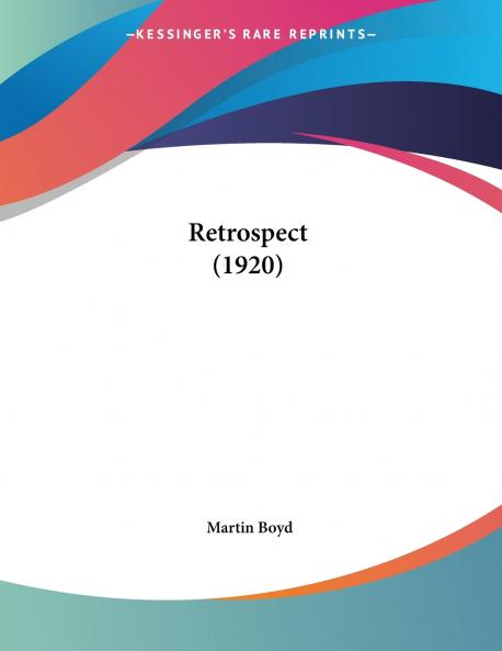 Retrospect (1920)