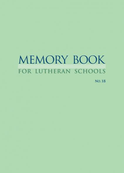 Memory Book For Lutheran Schools
