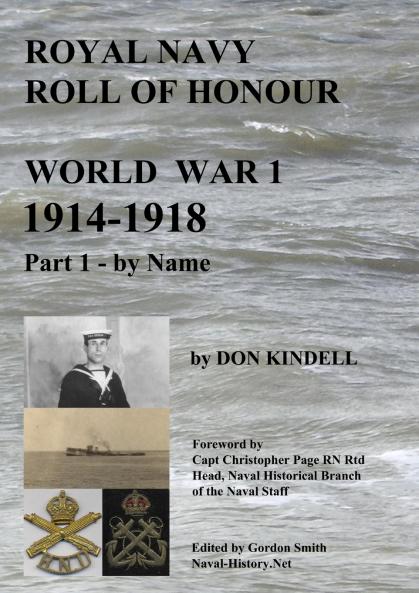 Royal Navy Roll of Honour - World War 1 By Name