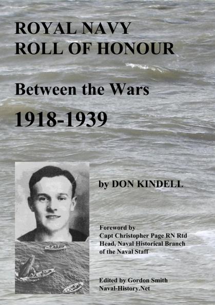 Royal Navy Roll of Honour - Between the Wars 1918-1939