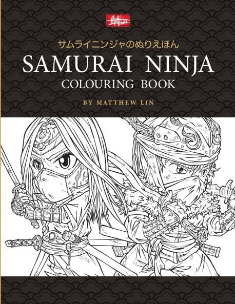Samurai Ninja Colouring Book