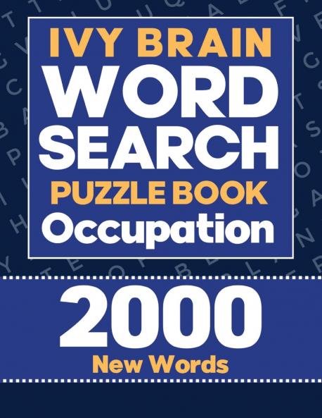 Ivy Word Search Puzzle Book Occupation